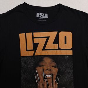 Lizzo Crew Neck Short Sleeve Graphic T Shirt Mens Size Medium M Black